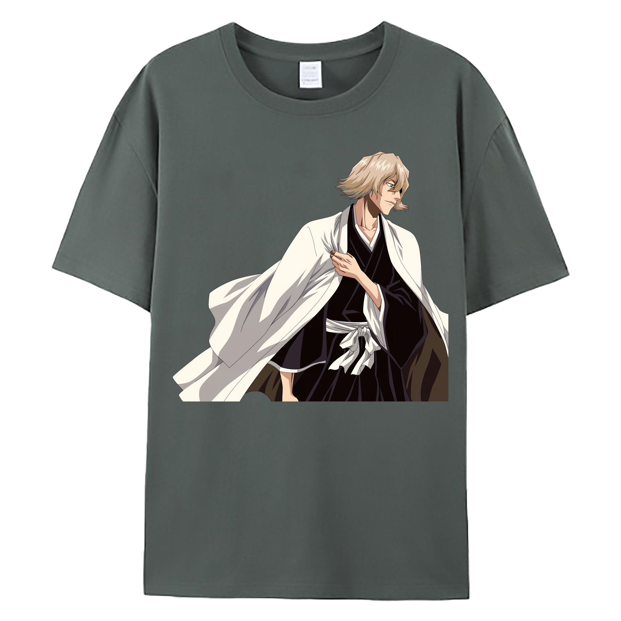 （画像用） "ブリーチ 浦原 喜助（うらはら きすけ） BLEACH Urahara Kisuke " 綿100％ メンズ半袖Tシャツ｜肌触りやわらか＆通気性
